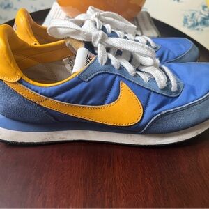Nike Retro Blue and Yellow Sneakers
